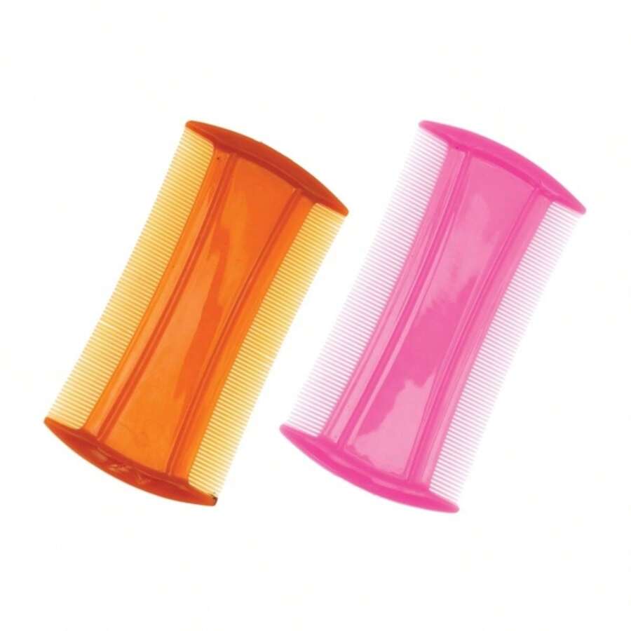 Fine-Toothed Comb For Dandruff And Lice Without Handle, Colored Immediate Shipping, Assorted Colors - Marilú - Multicolor - View 1
