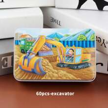1 Box/60 Small Puzzle Pieces, Educational Early Education Toys, Small Puzzle Metal Boxes For Children's Intellectual Development, Wooden Puzzle Games With Puzzle Boards, Themed Puzzle Wooden Toys, Gifts For Boys And Girls In Kindergartens,Puzzle,Puzzles,Games - 60-piece Small Puzzle - View 33