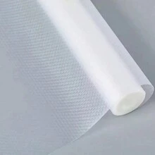 1roll Of Cabinet & Drawer Liner, Waterproof & Oilproof & Anti Dust Cuttable Mat For Kitchen, Refrigerator & Table, Easy Clean Dining Pad, Household Kitchen Tool, Eva Material  Decorations   Autumn Decor Festival Decor Room Decor Home Decor Fall Decor Bedroom Decor