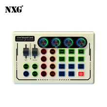 Mezclador de audio profesional NXG compatible con PC, portátil, teléfono inteligente, grabación de juegos, transmisión en vivo, micrófono de condensador para estudio de video - Multicolor - Ver 2