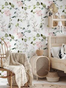 1 Roll Modern Luxury Green Plant/Floral/Animal Wallpaper, Self-Adhesive Wallpaper For Bedroom, Living Room, Bathroom, Waterproof Scratch-Resistant Thicker Wallpaper