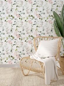 1 Roll Modern Luxury Green Plant/Floral/Animal Wallpaper, Self-Adhesive Wallpaper For Bedroom, Living Room, Bathroom, Waterproof Scratch-Resistant Thicker Wallpaper