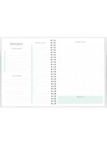 Trees 2026-2028 週計畫與月計畫筆記本 螺旋裝訂 日計畫 學術約會簿 日程手冊 提升生產力 8*6 英吋 返校用品 桌面配件 辦公用品 - 多色 - 查看 9