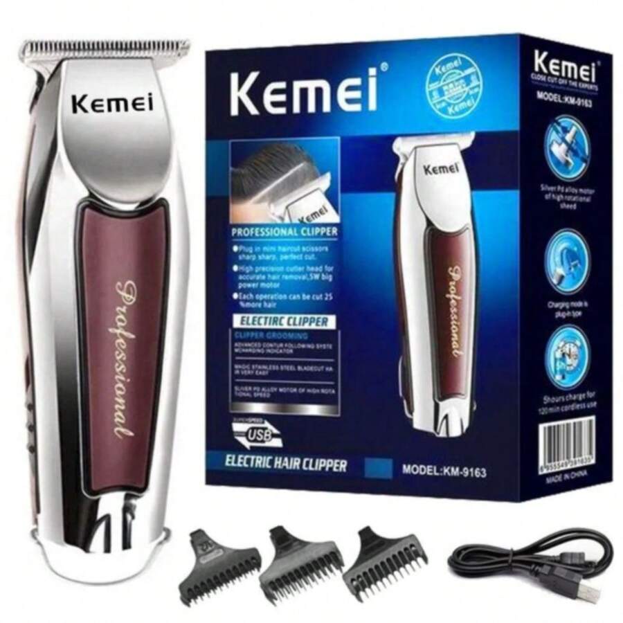 Kemei Km-9163 Professional Barber Shop Beard Hair Mustache Finishing Machine - متعدد الألوان - مشاهدة 1