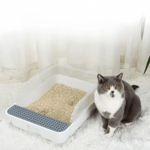 1pc Semi-Automatic Tipping Cat Litter Box, Large Semi-Enclosed Cat Toilet And Cat Poop Box Suitable For Cats Weighing Less Than 7.5 Kg - Multicolor - View 15