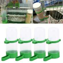 4 PEÇAS Alimentador de Água Automático para Aves de Gaiola de Estimação, Papagaios, Periquitos, Agapornis, Calopsitas, Alimentador de Ração Automático para Aves