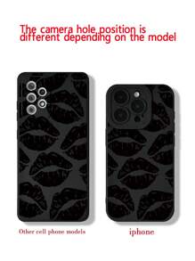 Ốp lưng điện thoại dày dặn, chống sốc, màu trắng, thiết kế tối giản với họa tiết môi in và dây đeo hình bướm, tương thích với iPhone 15 XR/7/8, 15 Pro Max/12 Pro Max/13 Pro Max/14 Pro Max, 13, 14, 11, 12, 14, 11, 12 Pro, XS, XR, 7/8 Plus, 7/8 GES2, A13 4G, A22, A21S, A51 4G, A52, S22 Ultra, A33 5G, Redmi 10, Redmi Note 11 4G, Redmi 11 Lite, A53, TPU A14/A23/S23 Ultra, S24, A14, A15, S23, A73, tương thích với các dòng điện thoại Redmi. Phiên bản quốc tế, không phải phiên bản nội địa. - Nhiều màu - Xem 7