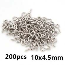 200 件小眼形别针 眼形别针 挂钩 孔眼 螺纹 DIY 珠宝制作配件 - Eyelets - 查看 36