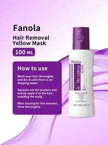 Fanola Anti-Yellow Hair Mask Hair Treatment 100ml/350ml - Anti-yellow Hair Mask 100ml - View 4