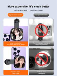 New Arrival Popular High Definition Selfie Rear Camera Reflective Mirror, Portable Phone Selfie Tool