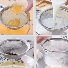 Stainless Steel Fine Mesh Strainers, Small, Medium, And Large Sizes With Sturdy Handle And Hook, Perfect For Coffee Filter Spoon, Sifting Spoon, Flour Sieve - Essential Kitchen Tools