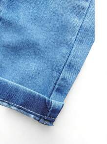 Boys' Ripped Destroyed Jeans With Elastane And Waist Adjuster - 藍色 - 查看 6