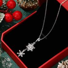 1 chiếc dây chuyền bằng thép không gỉ mạ vàng 18K, thiết kế hình hươu, unisex, dành cho cặp đôi, phù hợp cho phong cách đường phố, dự tiệc, các dịp thường ngày. - Bạc - Xem 1