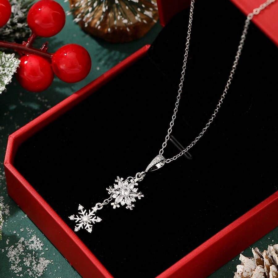 1 chiếc dây chuyền bằng thép không gỉ mạ vàng 18K, thiết kế hình hươu, unisex, dành cho cặp đôi, phù hợp cho phong cách đường phố, dự tiệc, các dịp thường ngày. - Bạc - Xem 1