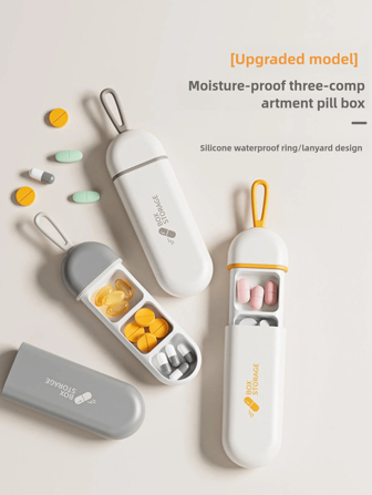 1 pieza Caja de pastillas portátil con correa de silicona, estuche de pastillas a prueba de agua con compartimentos, apto para oficina, viajes y gimnasio para decoración del hogar de otoño, bolsa de almacenamiento para viajes, bolso de maquillaje, organizador de cosméticos, organizador de maquillaje de gran capacidad, para lápiz labial, cepillo, cuidado de la piel, teléfono móvil, monedas, artículos pequeños, para el hogar, regalo, vacaciones y festivales de Halloween Navidad de uso multifuncional, vibraciones bohemias