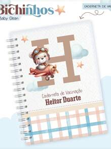 Vaccination Booklet Hardcover - Personalized For Boy - Pets 2 - View 2