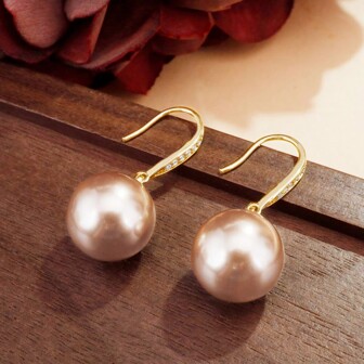 1pc Geometric Design Earrings, Elegant Suitable For Daily Wear, Picnics And Parties