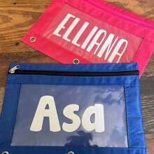Personalisierter Vorratsbeutel | Rucksack | Schulmaterial | Personalisierter Mäppchen | Schulmaterial | Schulanfang Zubehör | Ordnermappe | Baby Reise Aufbewahrungstasche | Schultertasche Mehrfarbige Aufbewahrungstasche | Es gibt eine Anhänger Aufbewahrungstasche|