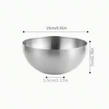 1 件不锈钢沙拉碗、水果碗、拉面碗、水果和谷物小吃开胃菜碗、冷面碗、厨房、圣诞礼物、学校用品 - 彩色 - 查看 11