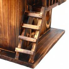 Squirrel House Nesting Box Bird Nature Animals Safety Wooden Nest Protector - màu nâu - Xem 8
