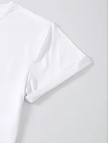 Camiseta de ajuste holgado personalizada con texto, uniforme grupal personalizado para reuniones familiares, personaliza tu texto para usar en otoño, top de mujer, blanco, regalo de vacaciones, regalo del Día de San Valentín, regalo de aniversario, regalo de boda, regalo para la mejor amiga, festival de música, ornamental, perro, único, personalizado, regalos ideales para ella, familia, amigos, niñas rosadas, para vacaciones, para aniversarios, romance delicado, chic utilitario, nuevo estilo de mujer para otoño, estampado gráfico