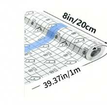 1 Roll Transparent Self-Adhesive Bandage, Waterproof Tattoo Care Bandage Roll, Skin Dressing, Suitable For Swimming Tattoo Care - Blue - View 14