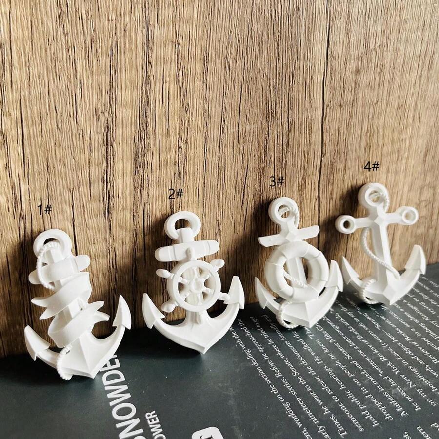 1pc Small Anchor Silicone Mold - White - View 1