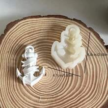 1pc Small Anchor Silicone Mold - White - View 2