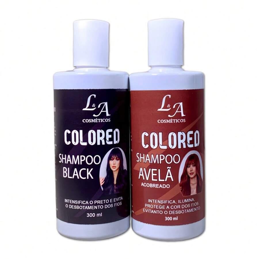 Darkening Shampoo For White Hair Colored Toning 300ml 100% Natural Effect Super Result - 黑色 - 查看 1