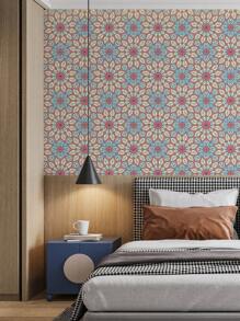 1 Roll Modern Luxury Green Plant/Floral/Animal Wallpaper, Self-Adhesive Wallpaper For Bedroom, Living Room, Bathroom, Waterproof Scratch-Resistant Thicker Wallpaper