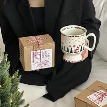 Christmas Ceramic Coffee Mugs, Highly Attractive Household Water Cups - Elegant Holiday Home Decor & Gifts Back To School
