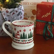 Christmas Ceramic Coffee Mugs, Highly Attractive Household Water Cups - Elegant Holiday Home Decor & Gifts Back To School