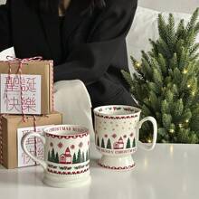 Christmas Ceramic Coffee Mugs, Highly Attractive Household Water Cups - Elegant Holiday Home Decor & Gifts Back To School