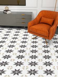 9pcs Floor Tile Sticker, Boho Geometric Pattern Peel And Stick Tiles Stickers, Easy To Paste, Removable PVC Floor Sticker Wall Tile Stickers For Living Room Kitchen Bathroom - Multicolor - View 14