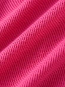 2pcs Tween Girls Solid Color Spaghetti Straps Jumpsuit, Spring Summer; Girls Fashion Casual High Elasticity Clothing