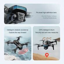 New GPS Drone With 4K Camera For Adult Beginners, 3 Large Batteries, Brushless Motor, Smart Obstacle Avoidance, GPS Return, Can Be Given As A Good Gift To Friends