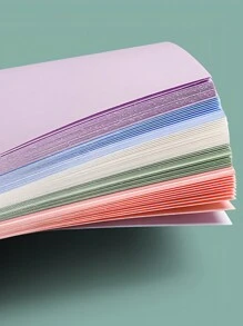 100pcs/Pack Colorful Sticky Notes, Removable Self-Adhesive Memo Pad, Multi-Sized Sticky Memo Paper For Notes, Messages & Reminders Back To School