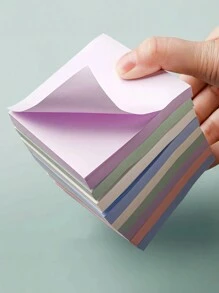 100pcs/Pack Colorful Sticky Notes, Removable Self-Adhesive Memo Pad, Multi-Sized Sticky Memo Paper For Notes, Messages & Reminders Back To School