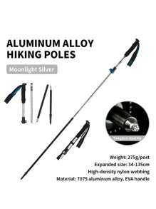 Naturehike 1 Pieza Bastón De Senderismo Plegable, Ajustable De 115-135cm