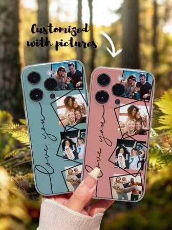 1pc Customized 4-Pattern Dopamine Design Full Coverage Silicone Lens Protection Phone Case, Compatible With IPhone 17 Air 16 15 14 13 12 11 Pro Max, Galaxy S25 24 23 Ultra FE A55 54 35,Season Picks,2025phonecase
