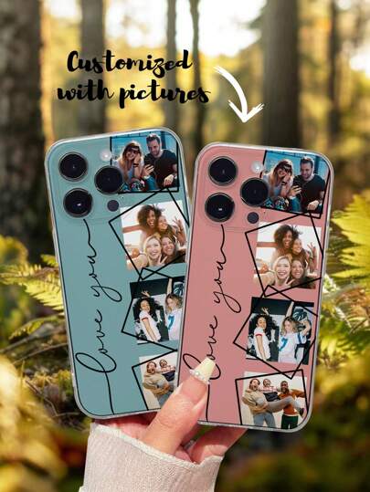 1pc Customized 4-Pattern Dopamine Design Full Coverage Silicone Lens Protection Phone Case, Compatible With IPhone 17 Air 16 15 14 13 12 11 Pro Max, Galaxy S25 24 23 Ultra FE A55 54 35,Season Picks