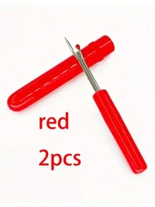 (1pc/2pcs/3pcs/4pcs) Plastic Seam Ripper, Sewing Seam Ripper, Cross Stitch Tool Seam Ripper, Small Seam Cutter, Sewing Tool Small Seam Ripper(Red, Blue, Green, Yellow And Random Colors Are Available)