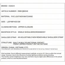 West Pack 男士皮革斜挎包小号单肩包休闲胸包带校园条纹和加长肩带，外部拉链口袋 2999 QBOH0 - 黑與白 - 查看 9