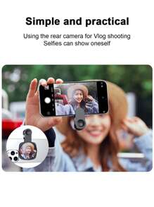 New Arrival Popular High Definition Selfie Rear Camera Reflective Mirror, Portable Phone Selfie Tool