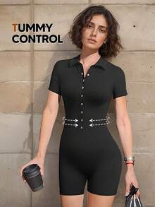 Women Unitards - Black - View 1