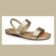 Mississippi Flat Flat Rives Metallic Sandal - MC082 - 香檳色 - 查看 3