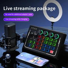 Mezclador de audio profesional NXG compatible con PC, portátil, teléfono inteligente, grabación de juegos, transmisión en vivo, micrófono de condensador para estudio de video - Multicolor - Ver 3
