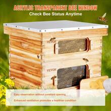 Artesian Beehive, Fir Boiled Wax Beehive, Automatic Honey Flow Device, A Full Set Of New Beekeeping Special Tools - Hộp sâu x 1+ Hộp trung bình x 1 - Xem 1