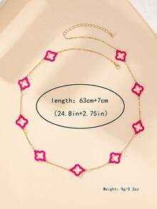Kalung Panjang - Hot Pink - View 6
