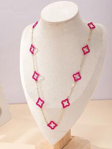 Kalung Panjang - Hot Pink - View 2